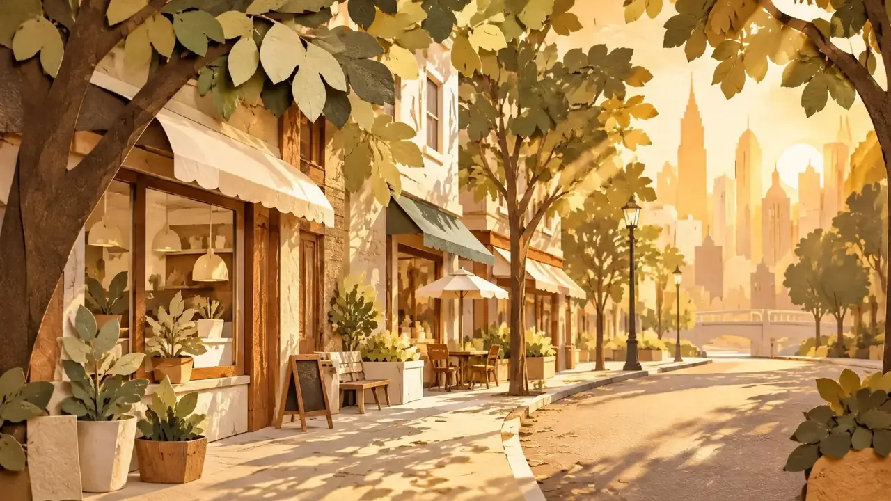 城市转角遇见你 精选剧目背景